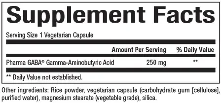 Product image for Pharma Gaba 250mg.