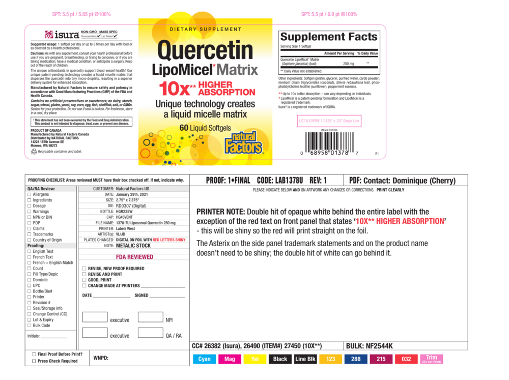 Product image for Quercetin LipoMicel Matrix.