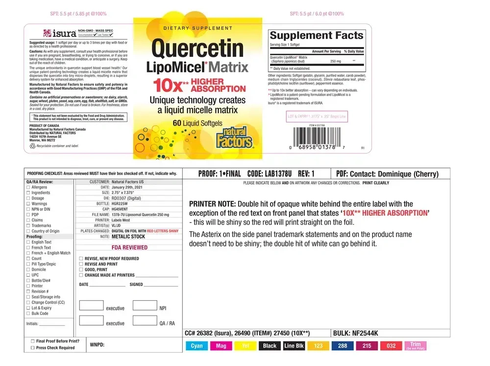 Product image for Quercetin LipoMicel Matrix.