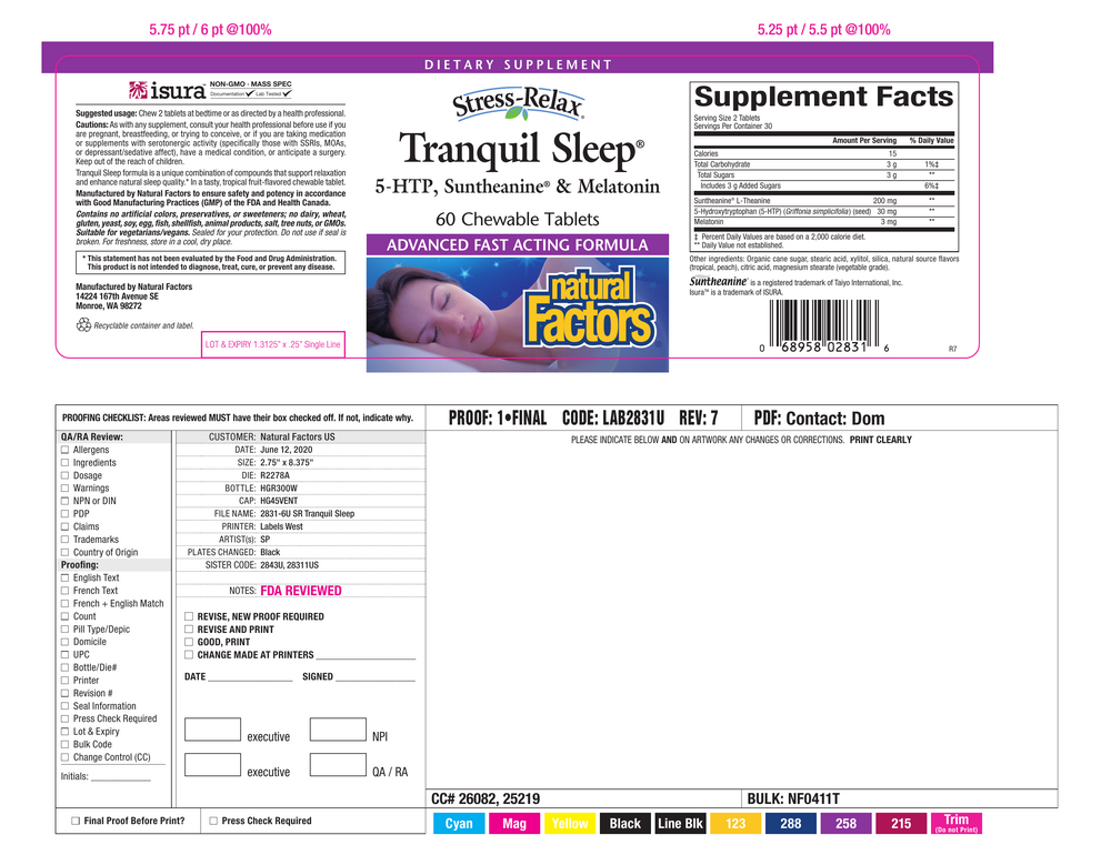 Product image for Tranquil Sleep® Chewable Tablets, Tropical Flavor.