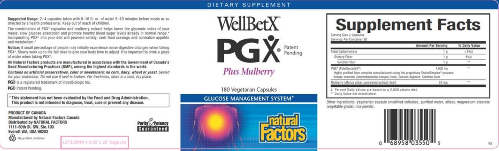 Product image for WellBetX PGX.