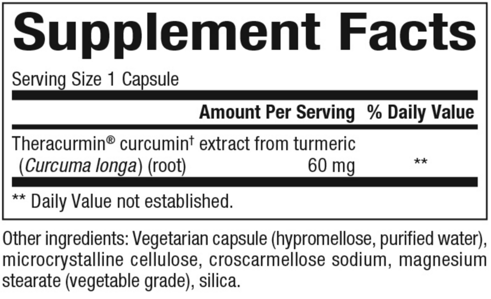Product image for Double Strength Theracurmin.