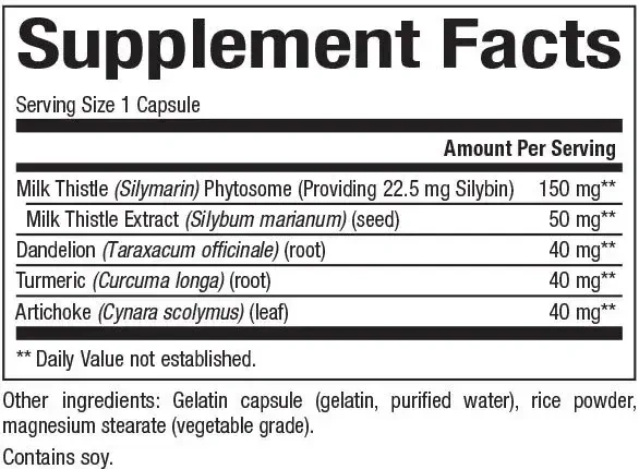 Product image for Milk Thistle Phytosome.