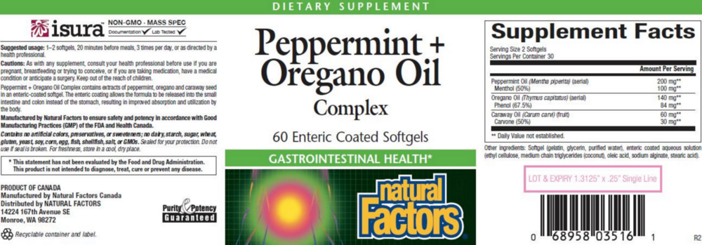 Product image for Peppermint &amp; Oregano Oil.