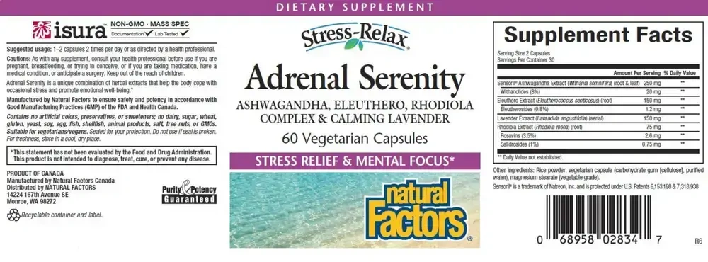 Product image for Stress-Relax Serenity Formula.