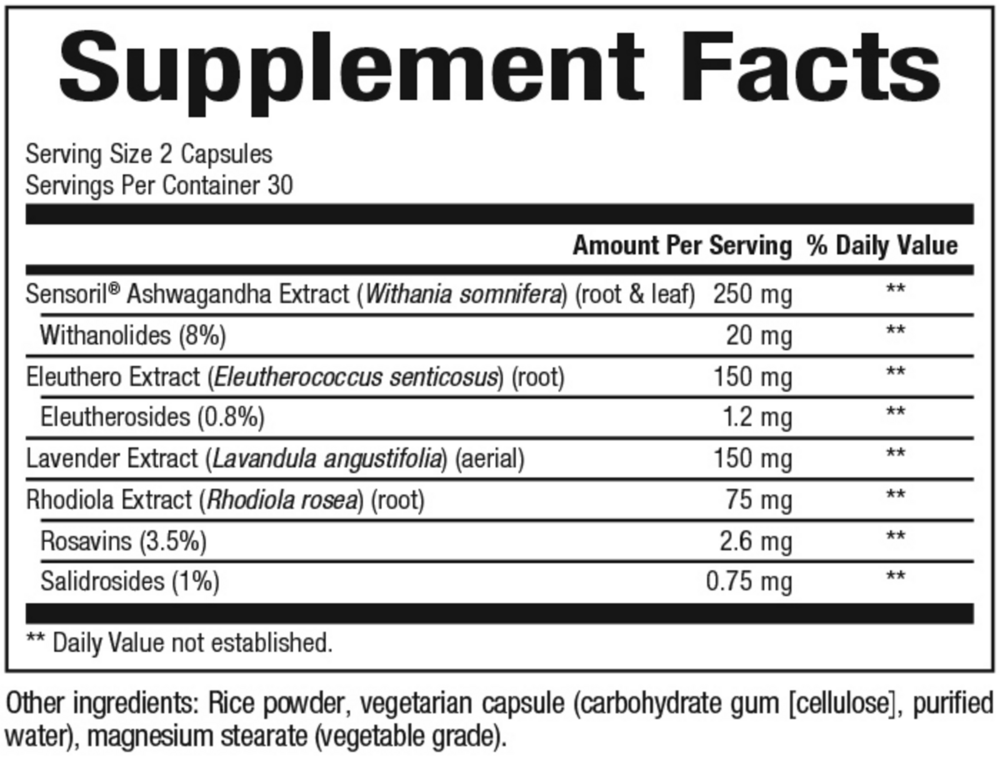 Product image for Stress-Relax Serenity Formula.