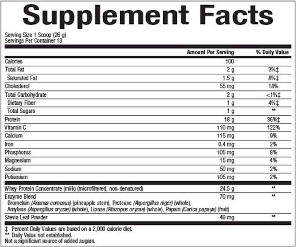 Product image for Whey Factors Protein Powder - French Vanilla.