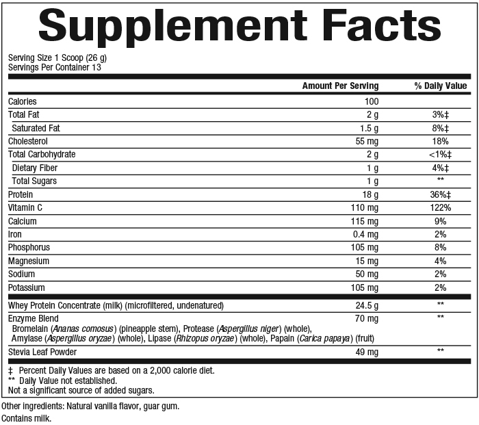 Product image for Whey Factors Protein Powder - French Vanilla.