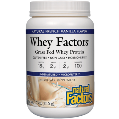 Whey Factors Protein Powder - French Vanilla 340 Grams