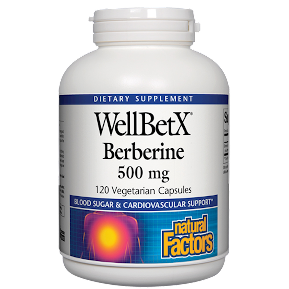 Product image for WellBetX® Berberine 500 mg.