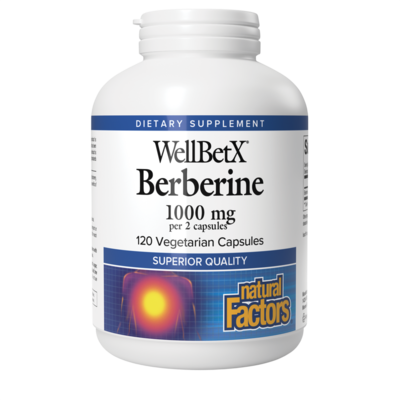 WellBetX® Berberine 1000 mg 120 capsules