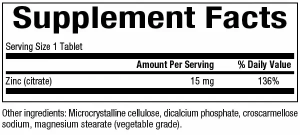 Product image for Zinc Citrate.