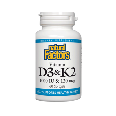 Vitamin D3 & K2 60 Softgels