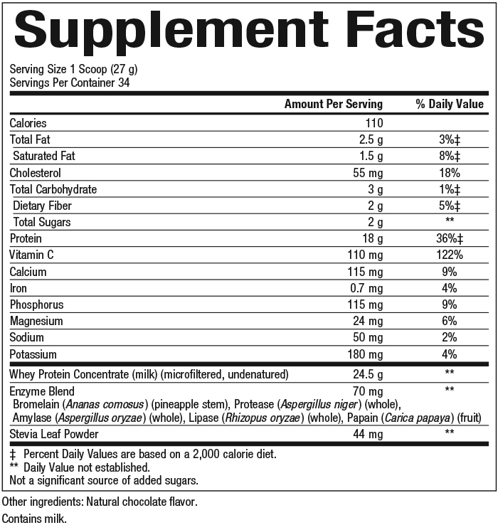 Product image for Whey Factors Protein Powder Mix - Double Chocolate.