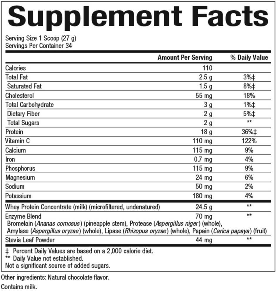 Product image for Whey Factors Protein Powder Mix - Double Chocolate.