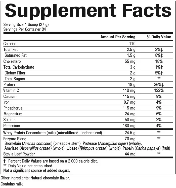 Product image for Whey Factors Protein Powder Mix - Double Chocolate.