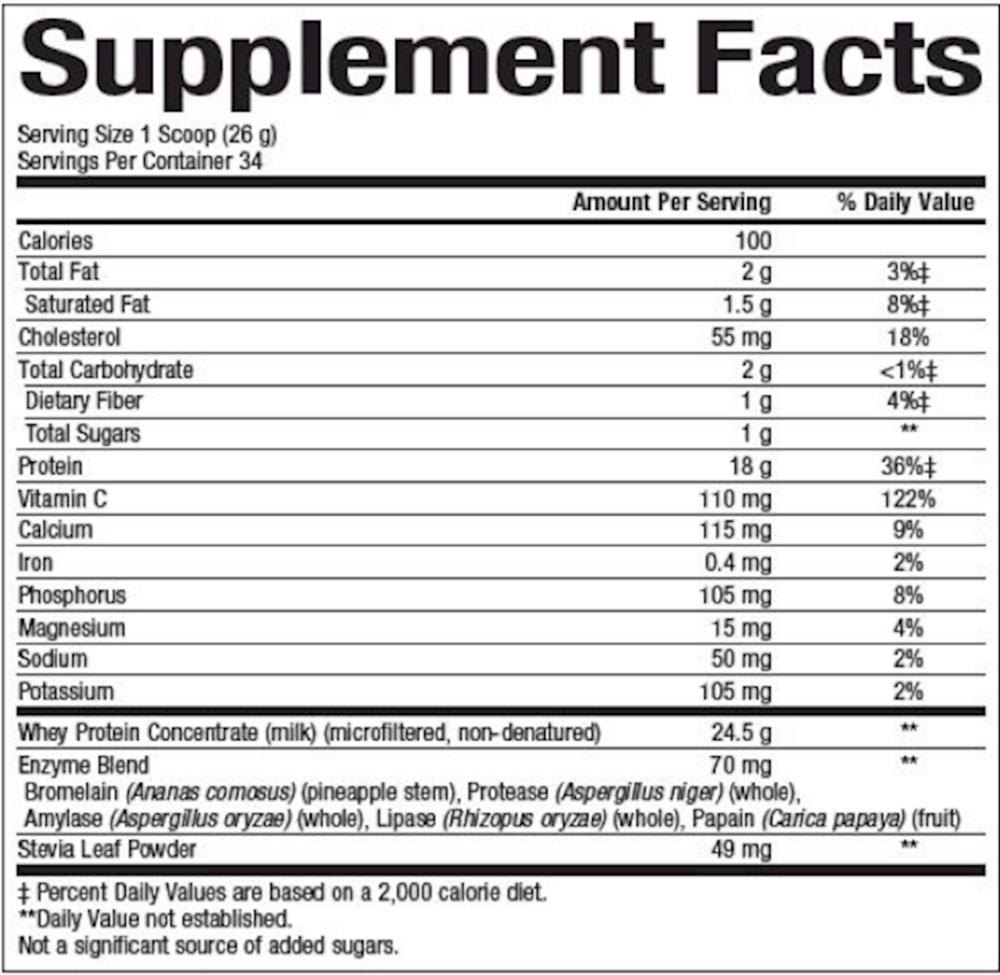 Product image for Whey Factors Protein Powder - French Vanilla.
