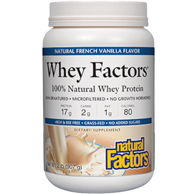 Whey Factors Protein Powder - French Vanilla 907 Grams