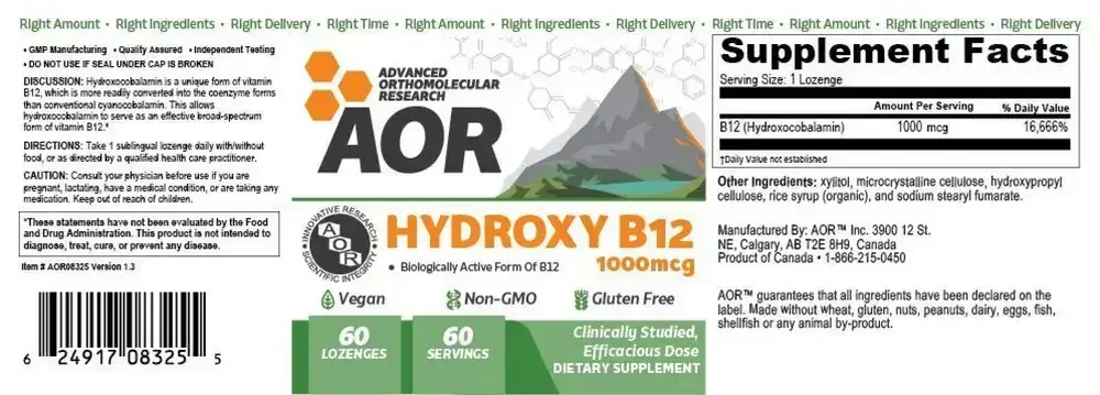 Product image for Hydroxy B12.