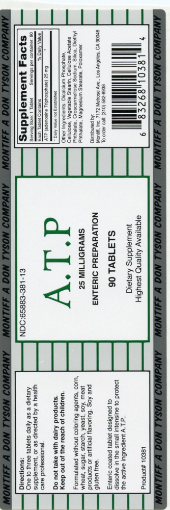 Product image for A.T.P. 25 mg (Enteric Preperation).