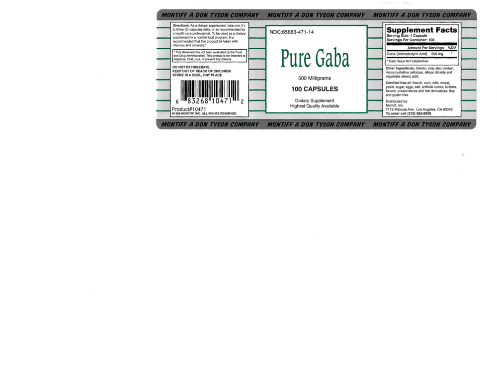 Product image for Pure Gaba 500mg.