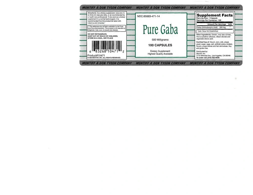 Product image for Pure Gaba 500mg.
