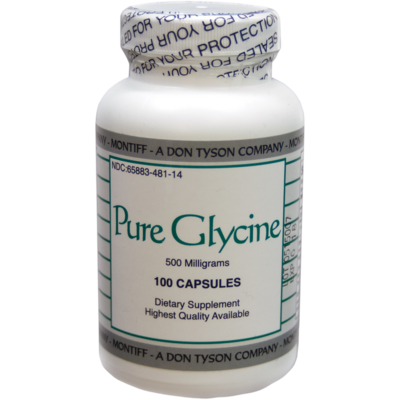 Pure Glycine 500mg 100 capsules