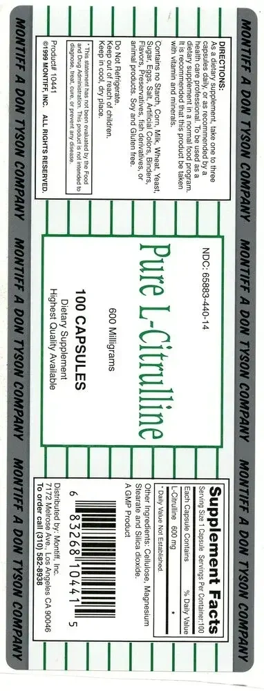 Product image for Pure L-Citrulline 600mg.