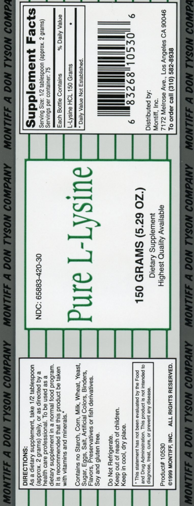Product image for Pure L-Lysine (powder).
