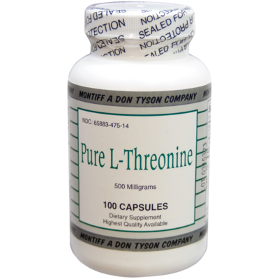 Pure L-Threonine 500mg 100 capsules