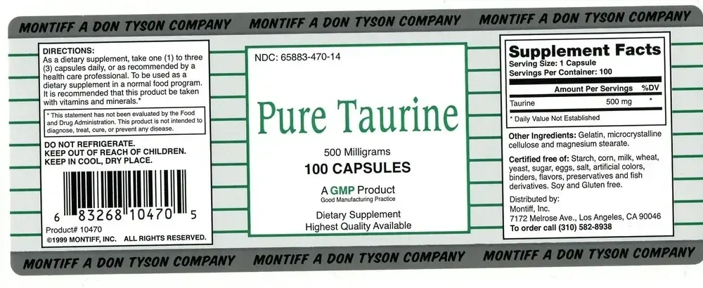 Product image for Pure Taurine 500mg.