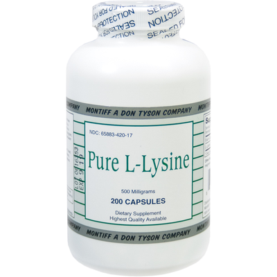 Pure L-Lysine 500mg 200 capsules
