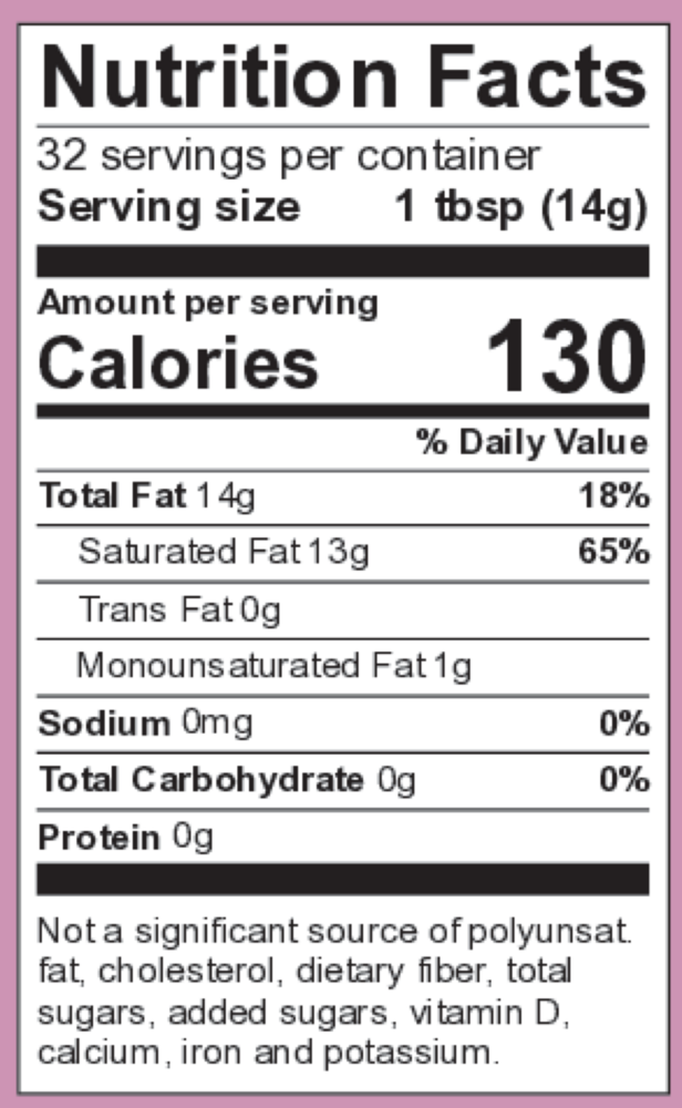 Product image for Coconut Oil.