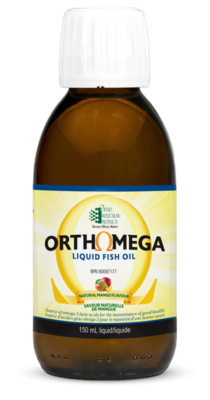 Orthomega Liquid Fish Oil - Natural Mango Flavour product image