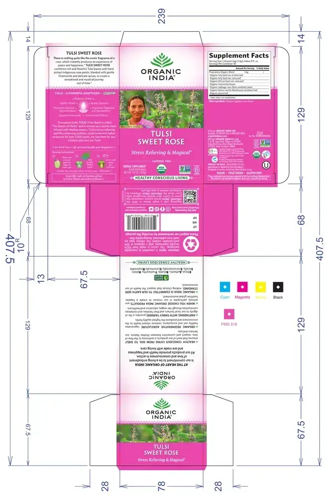 Product image for Tulsi Tea Sweet Rose.