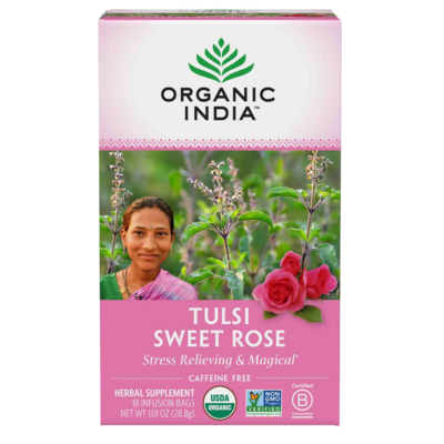 Tulsi Tea Sweet Rose 18 Count