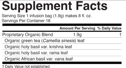 Product image for Tulsi Tea Green Tea.