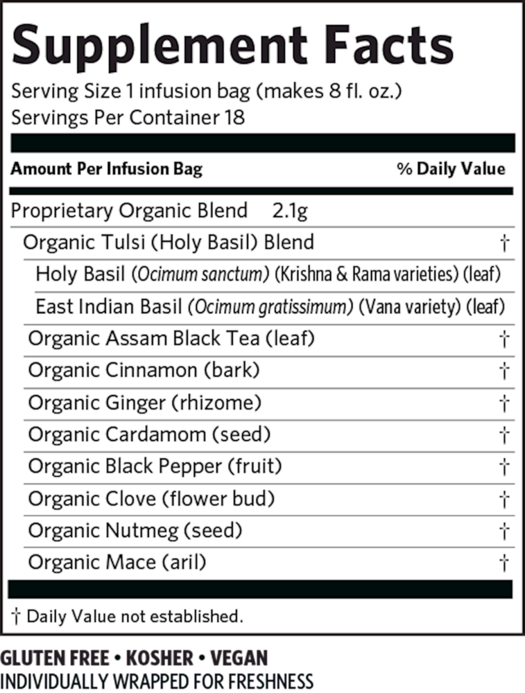 Product image for Tulsi Tea Chai.