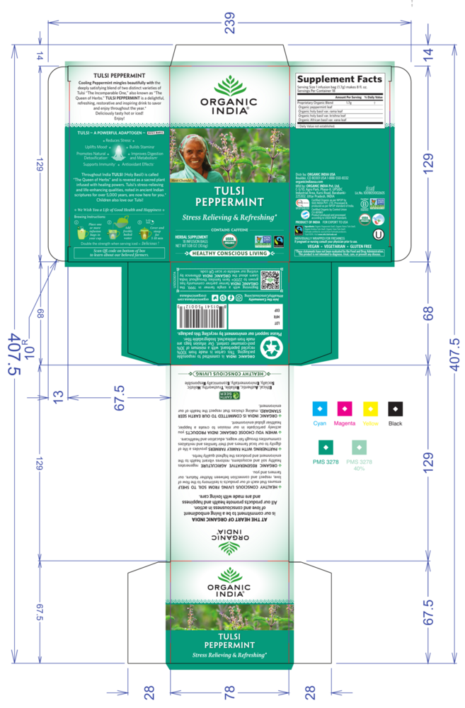 Product image for Tulsi Tea Peppermint.