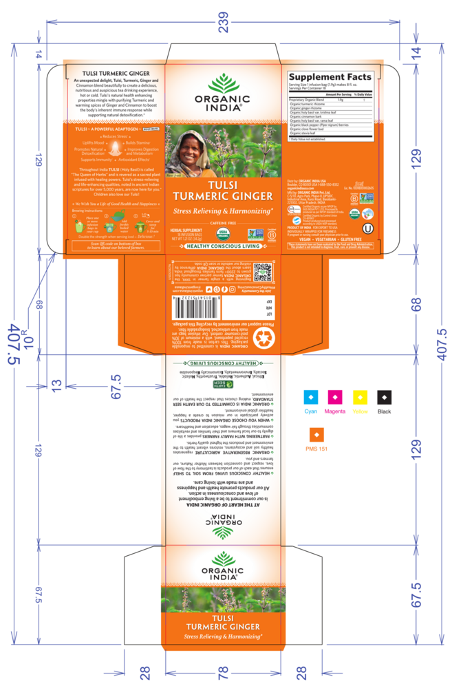 Product image for Tulsi Tea Turmeric Ginger.