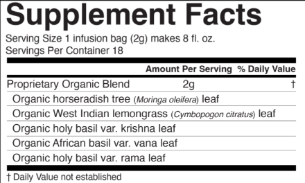 Product image for Tulsi Tea Moringa.