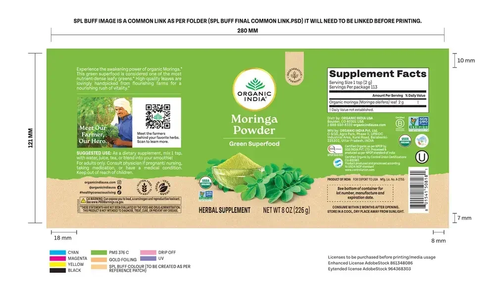 Product image for Moringa Powder.