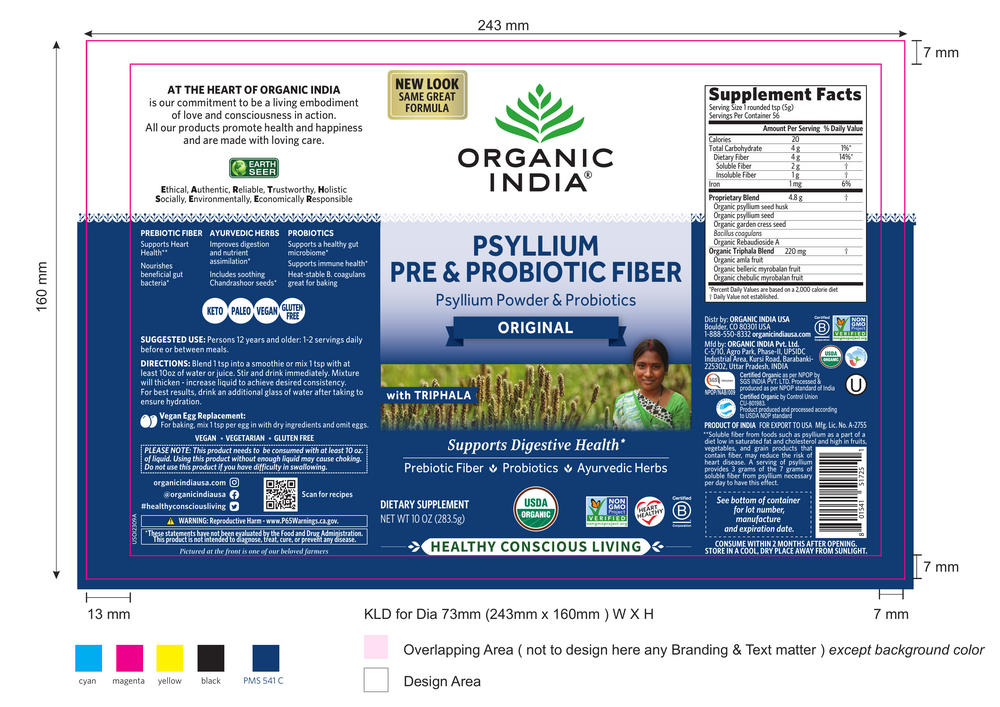 Product image for Psyllium Pre &amp; Probiotic Fiber Original.