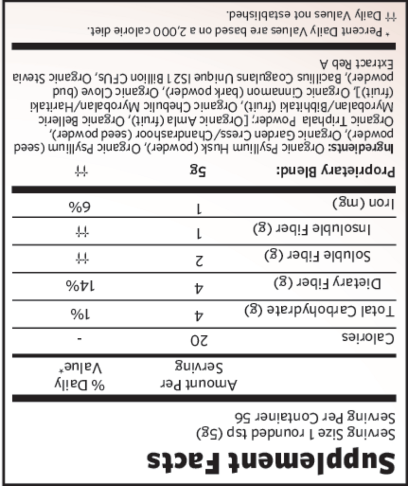 Product image for Psyllium Pre &amp; Probiotic Fiber Cinnamon Spice.