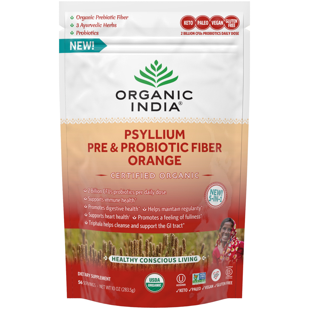 Product image for Psyllium Pre &amp; Probiotic Fiber Orange.