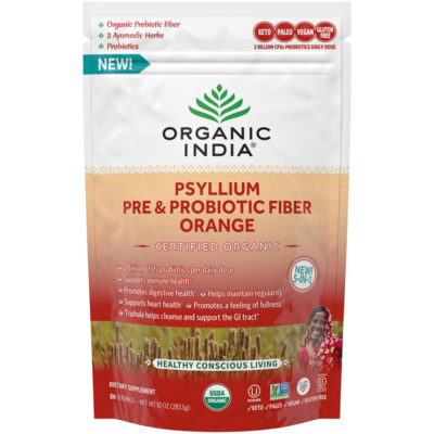 Psyllium Pre & Probiotic Fiber Orange 283.5 Grams