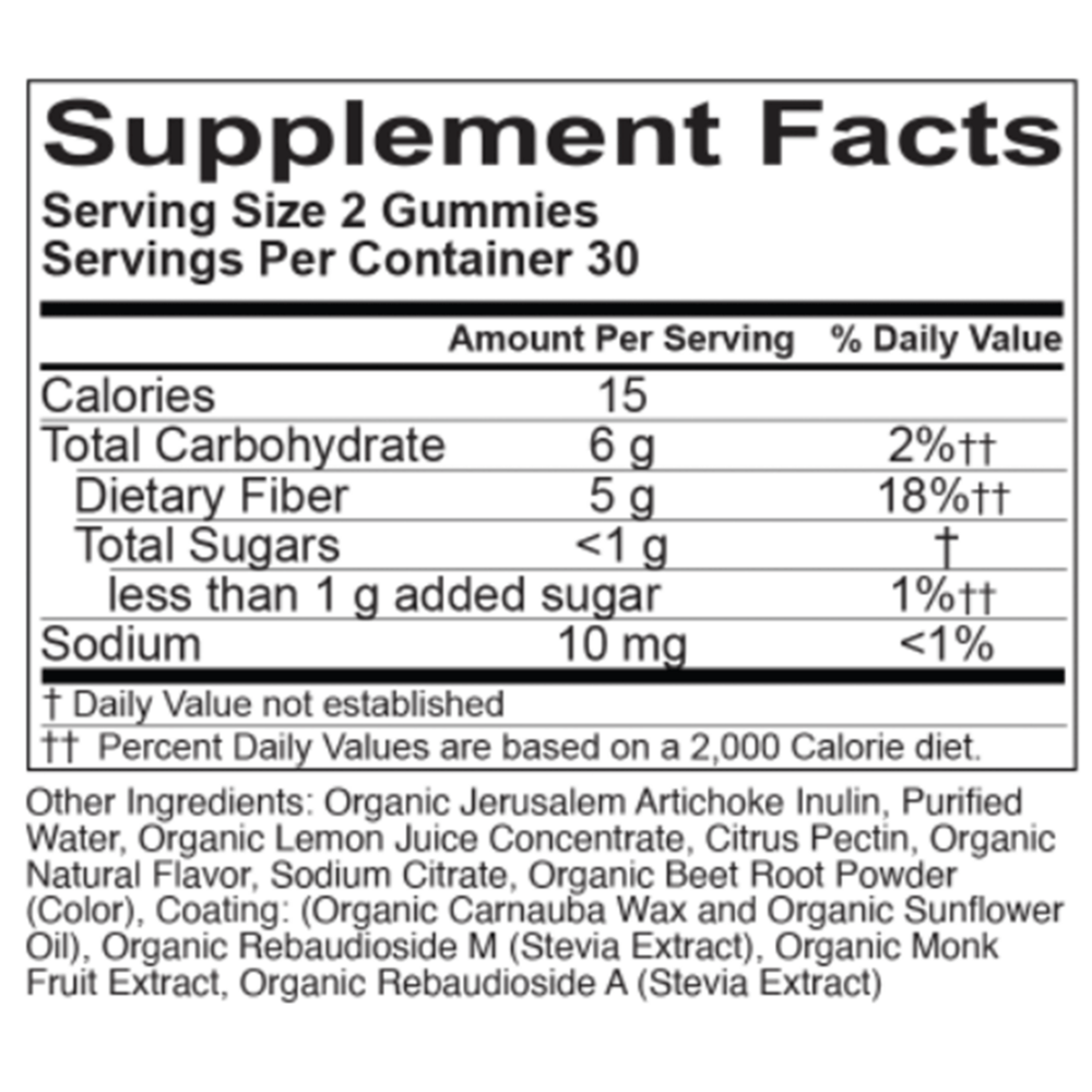 Product image for Organic Fiber Gummies, Strawberry.