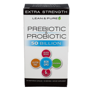 Prebiotic & Probiotic, Extra Strength 30 capsules