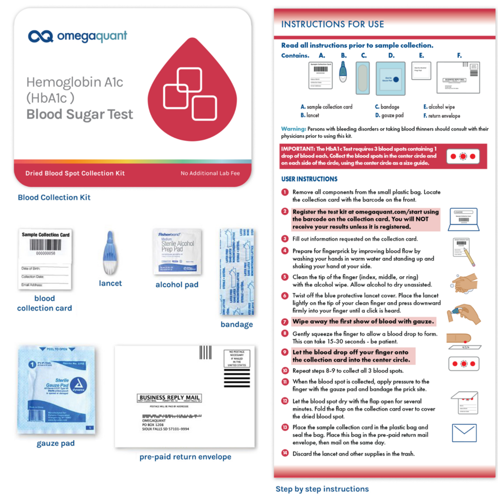 Product image for Hemoglobin A1c (HbA1c) Test.