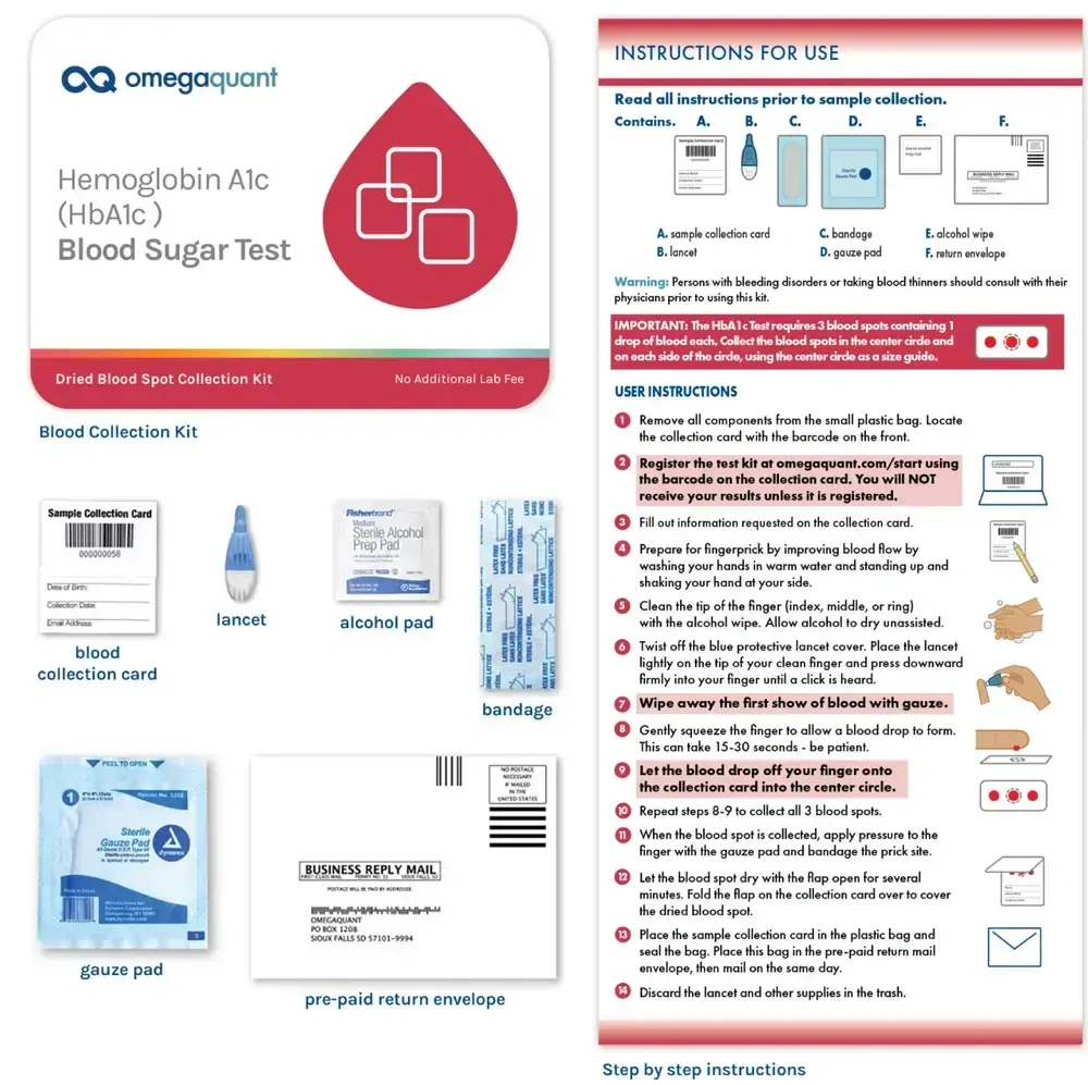 Product image for Hemoglobin A1c (HbA1c) Test.